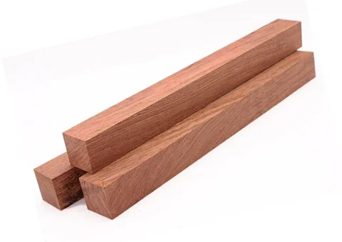 Bubinga – větší hranol 50 × 50 × 500 mm