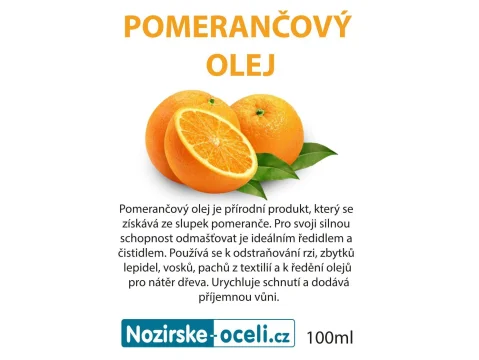 Pomerančový olej – technický 100 ml