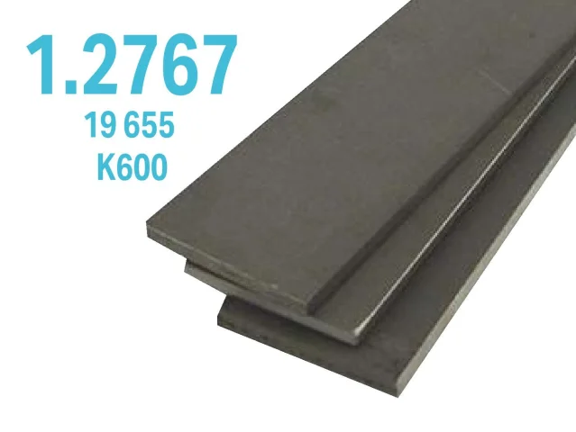 K600 (1.2767) – plochá ocel