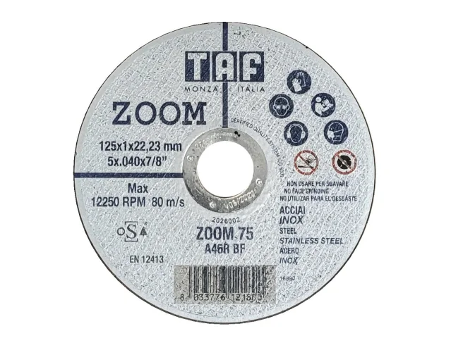 Řezný kotouč Taf 125 × 1 × 22,3 mm