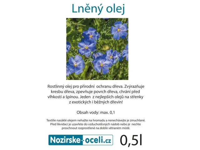 Lněný olej technický