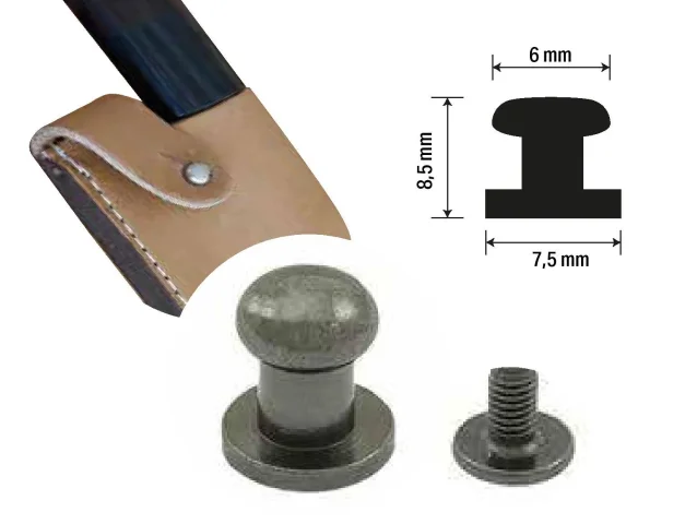 Sedlářský kolík (panenka) 6 × 8,5 mm