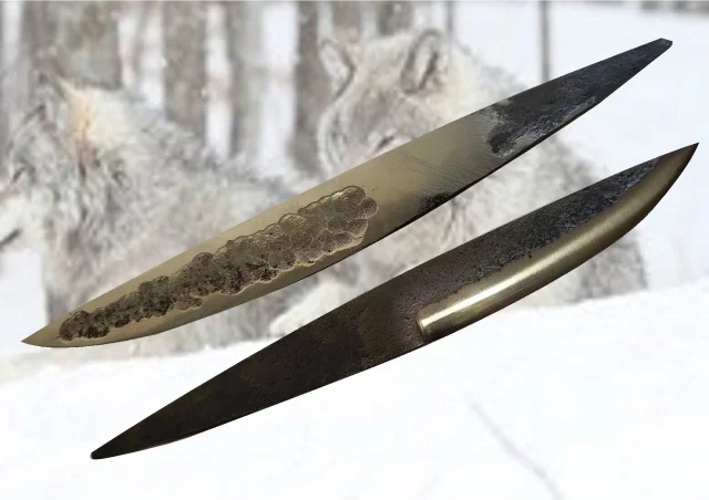 Yakutská čepel pro řezání levou rukou